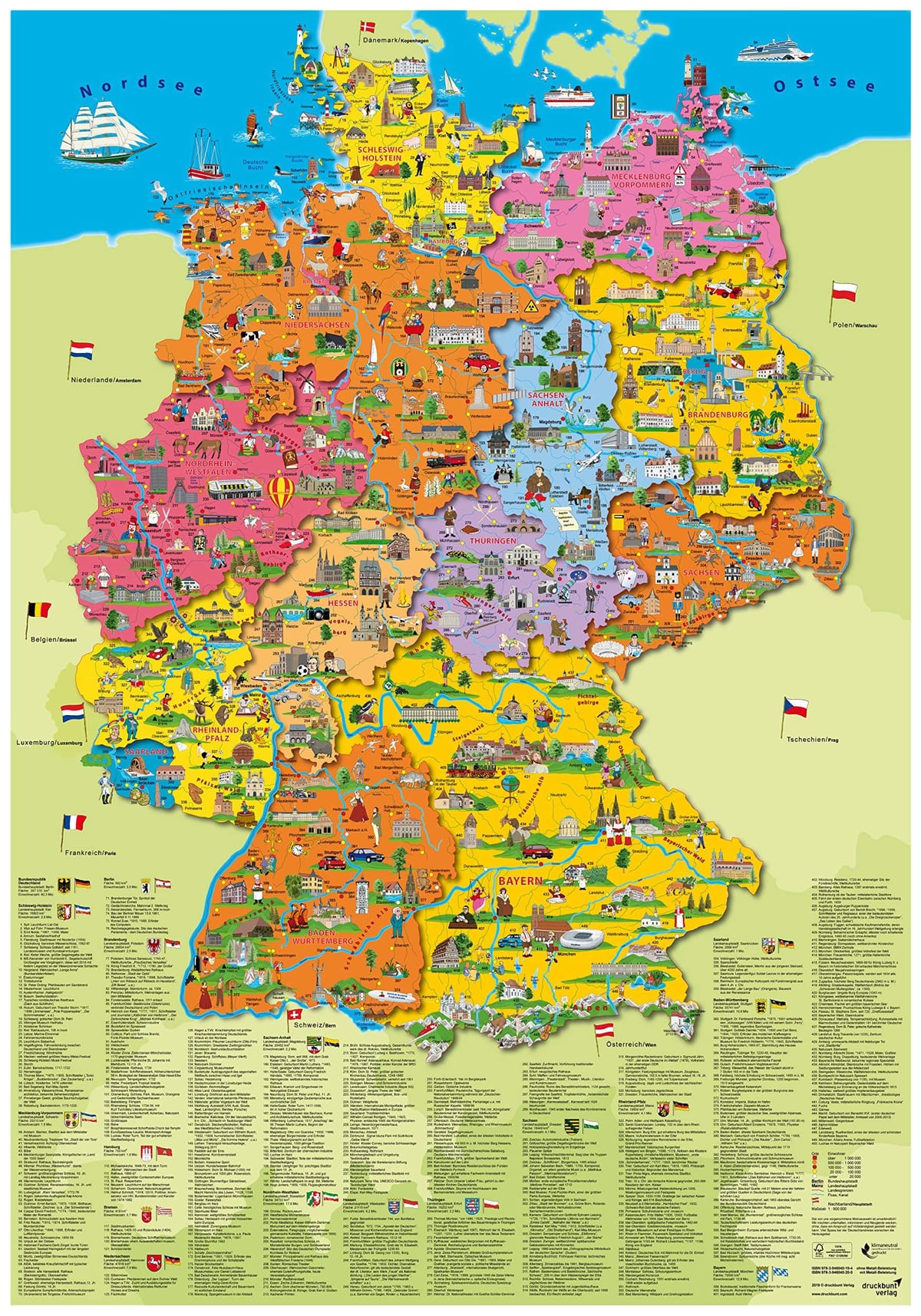 Niemcy zabytki mapa