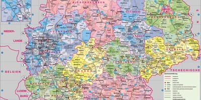 Mapa Niemiec duże