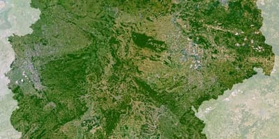 Mapa Niemiec z satelity