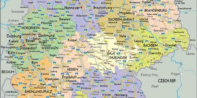 Mapa Niemiec i miast