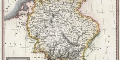 Mapa Niemiec stary